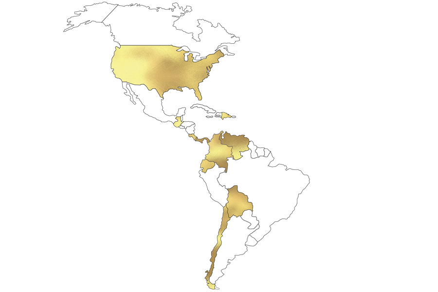 Mapa de presencia internacional
